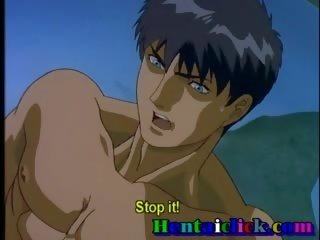Inocente hentai homosexual semental consigue caliente gangbanged