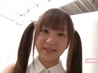 Adorabil fierbinte japonez gagica inpulit