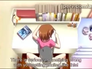 Sīka auguma anime skolniece izpaužas smashed līdz pieauguša liels dzimumloceklis