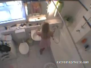 Spionage meine blond niece jane im die badezimmer