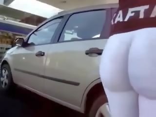 Besar bokong di gas stasiun video