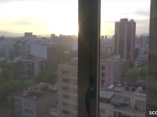 Anal Fisting and Fuck for German Teen at Hotel Window