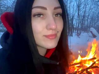 A chap and a mademoiselle Fuck in the Winter by the Fire: HD x rated video 80