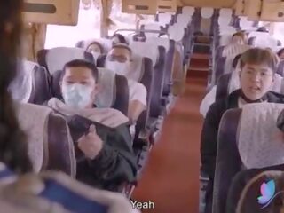 Porr tour tåg med bystiga asiatiskapojke gata flicka original- kinesiska av vuxen video- med engelska sub