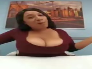 Big Titty Ebony Jiggling Boobs in Office, dirty clip a7