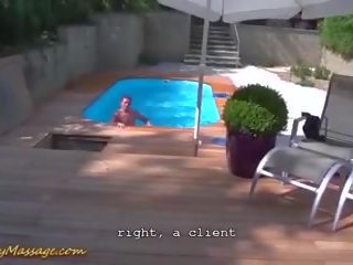 Poolboy merr një rrëshqitës nuru seks masazh, x nominal film 9c