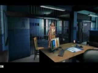 In Jail Old slut and Black Cop, Free Beeg Black xxx film clip