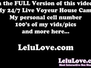 Lelu Love- Vlog Latex Shorts Peeing Closeups.